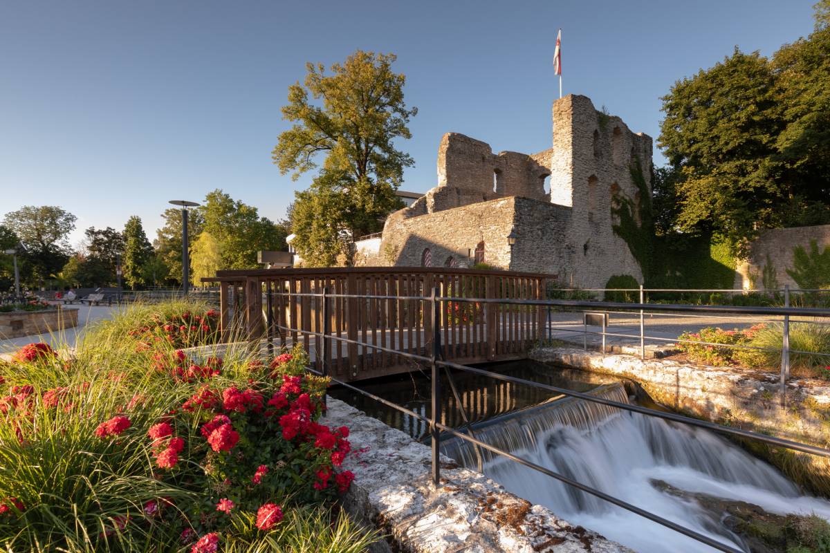 Lippequelle und Burgruine © Martin Davies